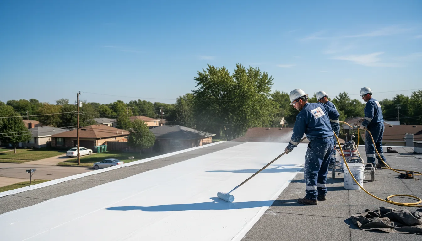 Commercial roof coating in Brockwell, AR near me